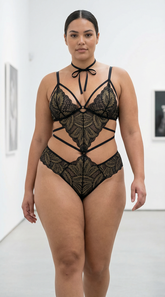 Echo Body – New York Edition Handmade Lace Bodysuit for Women